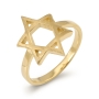 14K Gold Star of David Unisex Ring - Color Option - 6