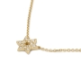 14K Gold Dainty Star of David Necklace with Diamonds - Color Option - 6