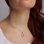 14K Gold Three-Dimensional Star of David Pendant Necklace With Interlocking Design - 6