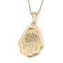 14K Gold Hamsa & Tree of Life Pendant Necklace - 2