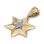 Star of David Jerusalem 14K Gold and Diamond Necklace - 2