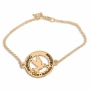  Double Thickness Gold-Plated Personalized Dove Bracelet for Mom - 2