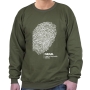 Israel Sweatshirt - Jewish Identity Fingerprint. Variety of Colors - 4
