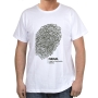 Israel T-Shirt - Jewish Identity Fingerprint. Variety of Colors - 12