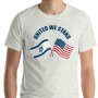 United We Stand (Crossed Flags) T-Shirt. Variety of Colors - 1