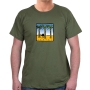 Israel T-Shirt - Camel and Palm Trees. Variety of Colors - 5