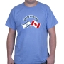 Canada & Israel: United We Stand (Crossed Flags) T-Shirt. Variety of Colors - 11