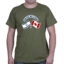 Canada & Israel: United We Stand (Crossed Flags) T-Shirt. Variety of Colors - 5