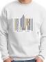 Israel Sweatshirt - Made in Israel - Barcode. Variety of Colors - 1