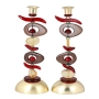 Yair Emanuel and Orna Lalo River Stones Candlesticks  - 2