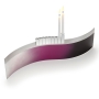 Laura Cowan Ombre Wave Hanukkah Menorah – Choice of Colors - 11