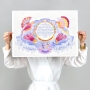 Leila By Anat Sun and Moon Personalized Ketubah - 4