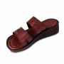 Ashira Handmade Brown Leather Woman's Sandals - 2