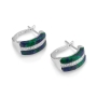 Marina Jewelry 925 Sterling Silver and Eilat Stone Earrings  - 3