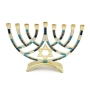 Multicolored Star of David Hanukkah Menorah - 5