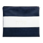 Faux Leather Blue and White Tallit & Tefillin Bag Set - 3