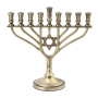 Elegant Star of David Hanukkah Menorah - 1