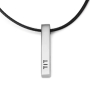 Men's Hebrew Name Bar Necklace - 3