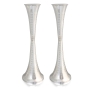 Sterling Silver Eshet Chayil Candlesticks - Hourglass Design - 2