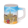 Three-Dimensional Jerusalem Mug with Camel and Tower of David  - 1