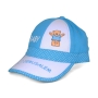 ‘I Love Jerusalem’ Baby Baseball Cap with Teddy Bear – Light Blue  - 1