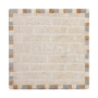 Mosaic Jerusalem Stone Matzah Plate With Western Wall Design - 2