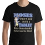 Moses: First Man To Download From The Cloud. Fun Jewish T-Shirt - 1