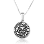 Marina Jewelry 925 Sterling Silver Grape Leaf Medal Necklace  - 3
