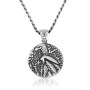 Marina Jewelry 925 Sterling Silver Half Shekel Charm Necklace - 2