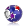 Marina Jewelry Blue Star of David Sterling Silver and Enamel Charm  - 2
