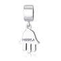Marina Jewelry Engraved Hamsa Pendant Charm - 1