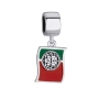 Marina Jewelry Silver Portuguese Flag Pendant Charm - 1