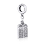 Marina Jewelry Silver Ten Commandments Pendant Charm for Bracelets - 2