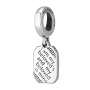 Marina Jewelry I Am My Beloved's Sterling Silver Charm - Song of Songs 6:3 - 2