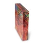 Jordana Klein Glassy Cube Home Blessing With Swirling Multicolored Design (Hebrew/English) - 3