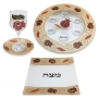 Israeli Designer Passover Seder Essentials Set - Pomegranates - 7