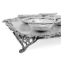 Nadav Art Limited Edition 925 Sterling Silver Seder Plate With Filigree and Floral Designs - 4