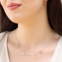Personalized English Name Necklace with Star of David Symbol - 4