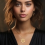 Unisex Star of David and Am Yisrael Chai Necklace - Silver or Gold Plated - 2
