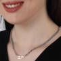 Unisex Hebrew Name Cuban Link Chain Necklace  - 2