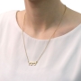 24K Gold-Plated Hebrew Name Necklace (Classic Script) - 4