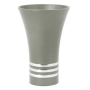 Nadav Art Anodized Aluminum Kiddush Cup - Cone with Three Stripes (Choice of Colors) - 4