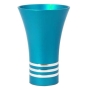 Nadav Art Anodized Aluminum Kiddush Cup - Cone with Three Stripes (Choice of Colors) - 5