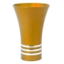 Nadav Art Anodized Aluminum Kiddush Cup - Cone with Three Stripes (Choice of Colors) - 7