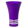 Nadav Art Anodized Aluminum Kiddush Cup - Cone with Three Stripes (Choice of Colors) - 2