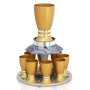 Nadav Art Anodized Aluminum Wine Fountain - 8 Cups Curved - 3