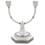 Nadav Art Sterling Silver Miniature Platform Menorah / Candlesticks - 2