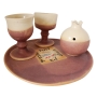Handmade Ceramic Havdalah Set - Pomegranates. Available in Different Colors - 5