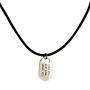 Sterling Silver Protection Dogtag Necklace - Yishmereini by Or Jewelry - 2