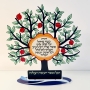 Pomegranate Tree Wall Hanging With "Be Like The Tree" Verse By Dorit Judaica (Hebrew) - 3
